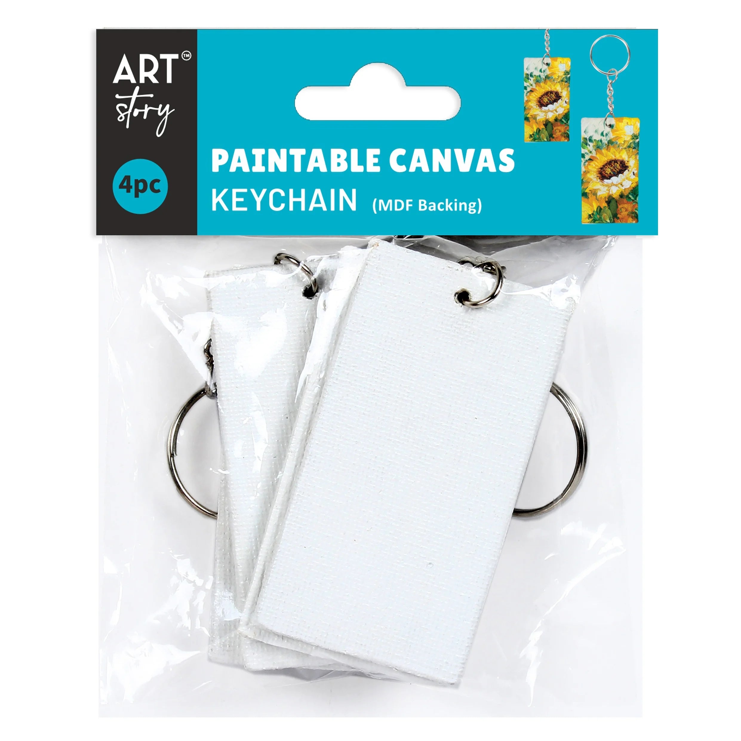 5CED7E08-A3EA-42E0-B61B-426EE0003B66.jpg Little Birdie PAINTABLE CANVAS Keychain 4pc - Image 1