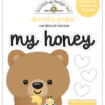 Doodlebug Doodle-Pops Bee Happy MY HONEY 3D Stickers