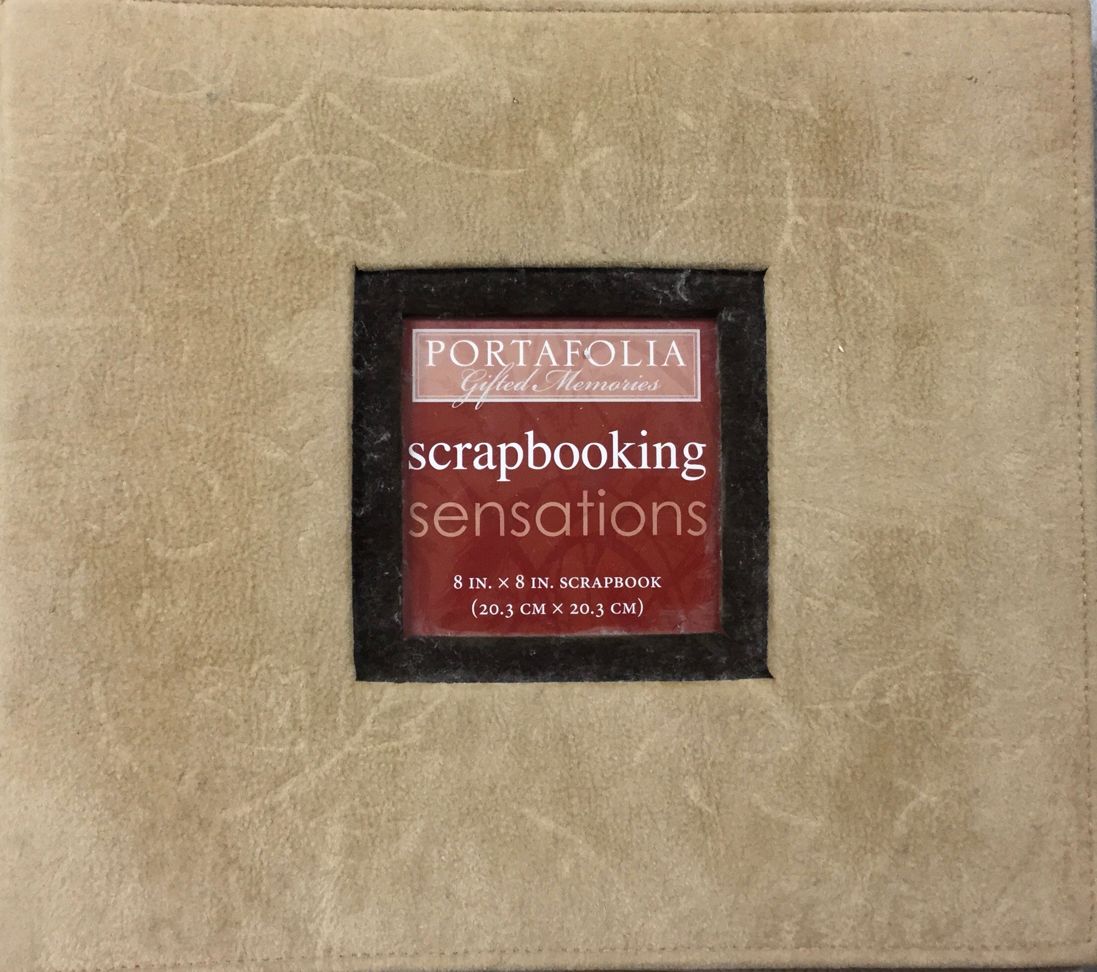 5E7415AE-D3E1-48FA-B591-578686A8E079 Portfolio Gifted Memories 8x8” SCRAPBOOK Album - Image 1