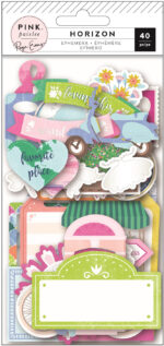 Pink Paislee Paige Evans HORIZON Ephemera 40pc