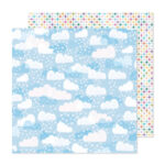 Shimelle Main Character Energy BLUE SKIES 12"X12" Scrapbook Paper