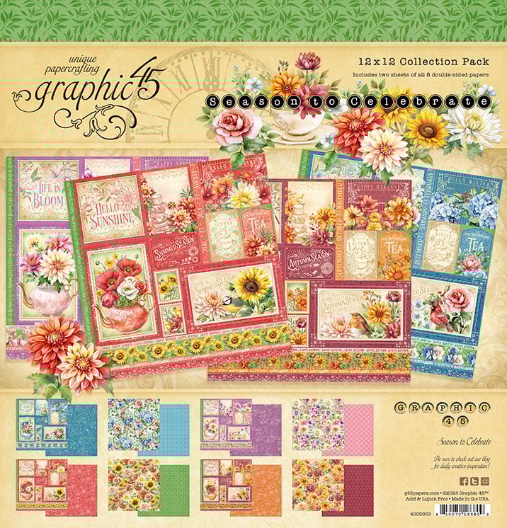 6322DBE7-8318-45CB-A4E4-B6C82EA10982 Graphic 45 SEASON TO CELEBRATE 12X12 Collection Pack - Image 1