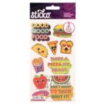 Sticko FOOD ENAMEL Themed Stickers 22pc