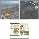 National Park HAWAII VOLCANOES KIT Paper & Stickers 3pc