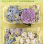 K&Company BOTANICAL FLOWER Layered Accents 24pc