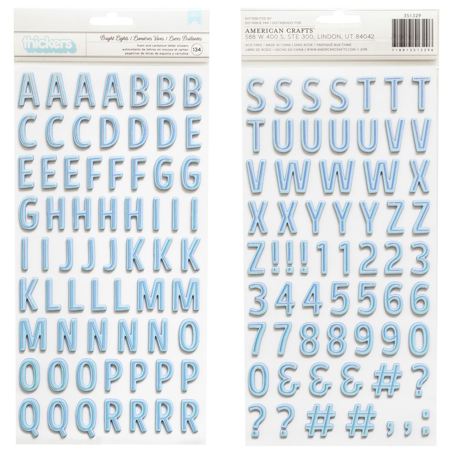 64D2FD83-DB0A-4301-975B-22E9EEEDFA19 American Crafts Shimelle SPARKLE CITY Cardstock and Foam Stickers - Image 1