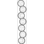 Sports VOLLEYBALL CRAFT BORDER 3D Laser Cut