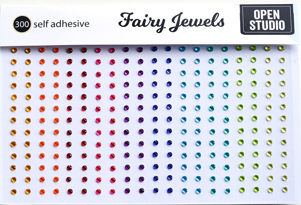 655877MK Memory Box Open Studio FAIRY JEWELS 300pc Self Adhesive Rhinestones - Image 1