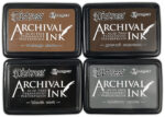 Ranger DISTRESS 4pc INK PAD STACK Permanent Waterproof Archival
