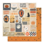 Photoplay Halloween Junque OCTOBER MOON 12X12 Scrapbook Paper