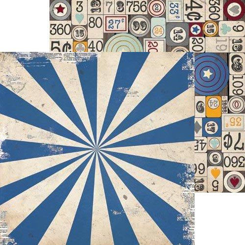 67084D0E-4E32-4A92-AD45-B39CF8100BE7 Bo Bunny CARNIVAL SPECTATOR 12"X12" Cardstock Paper - Image 1