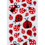 Sticko LADYBUGS Themed Puffy Stickers 44pc