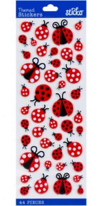 Sticko LADYBUGS Themed Puffy Stickers 44pc