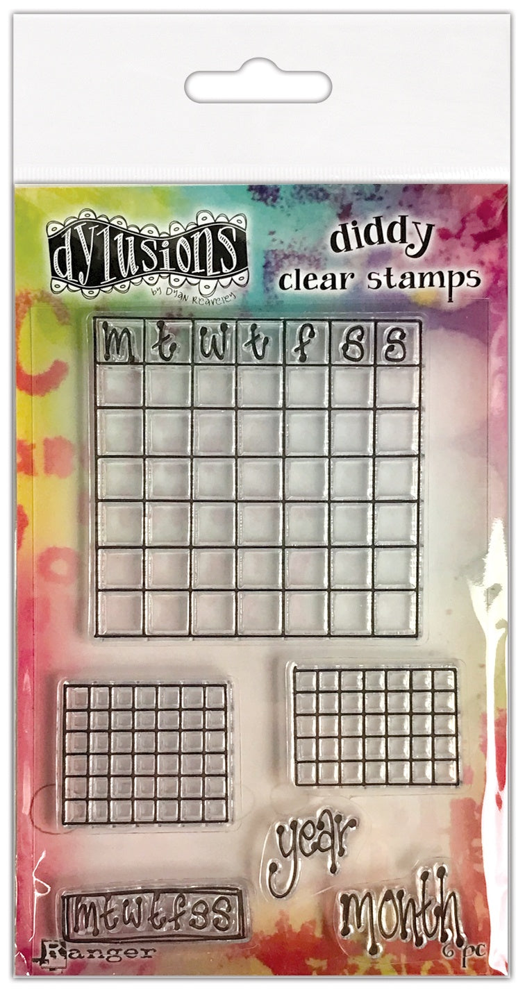 676169PK Ranger DYLUSIONS DIDDY Clear Acrylic Stamps - Image 1