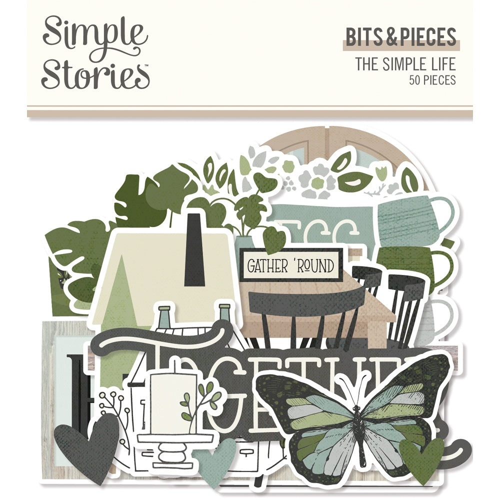 679526PK Simple Stories THE SIMPLE LIFE Bits & Pieces 50pc - Image 1