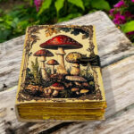 Soft Leather Journal Grimoire VINTAGE MUSHROOM Handmade Blank A7