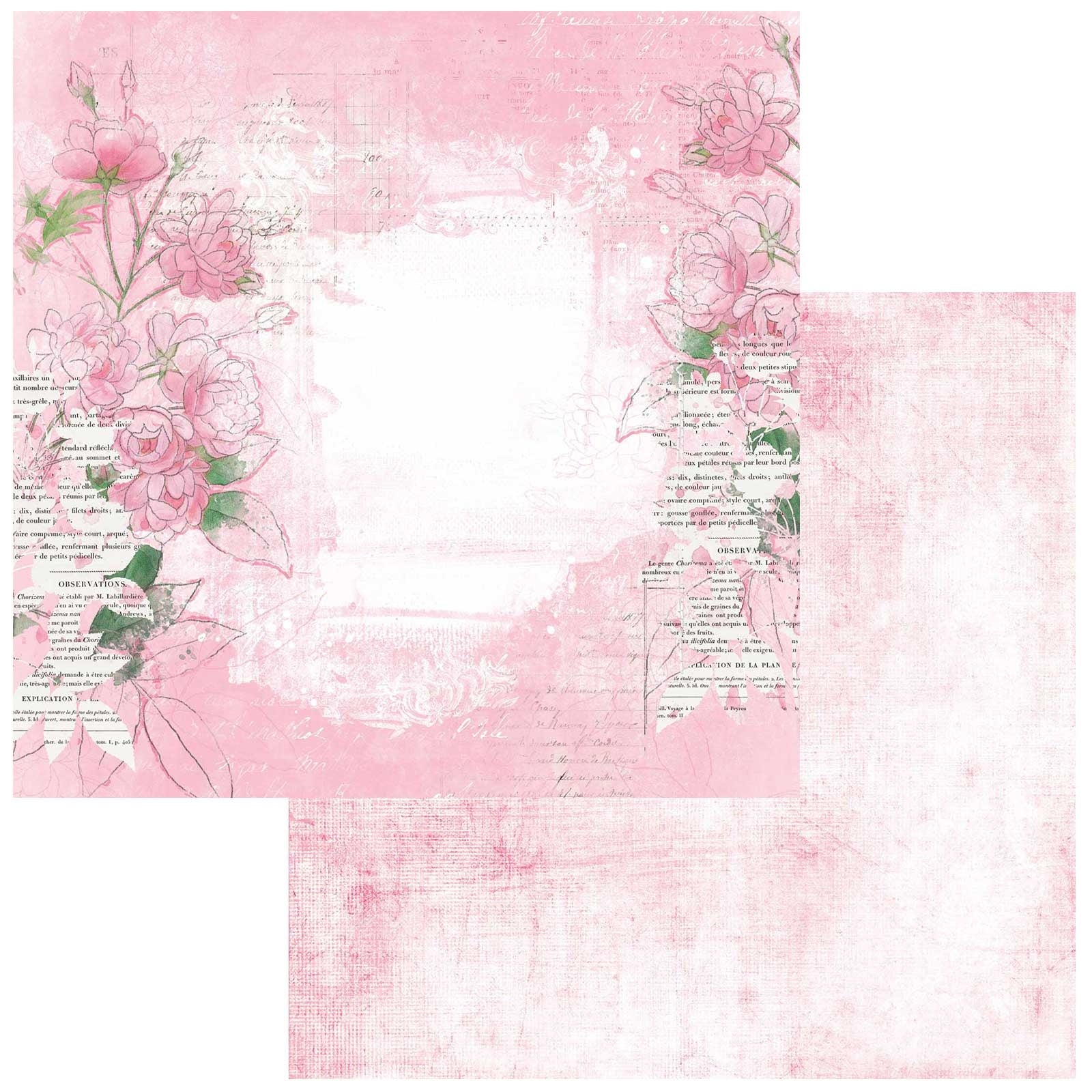 683159PR 49 and Market Color Swatch BLOSSOM PAPER #1 12”X12” Scrapbook Paper - Image 1