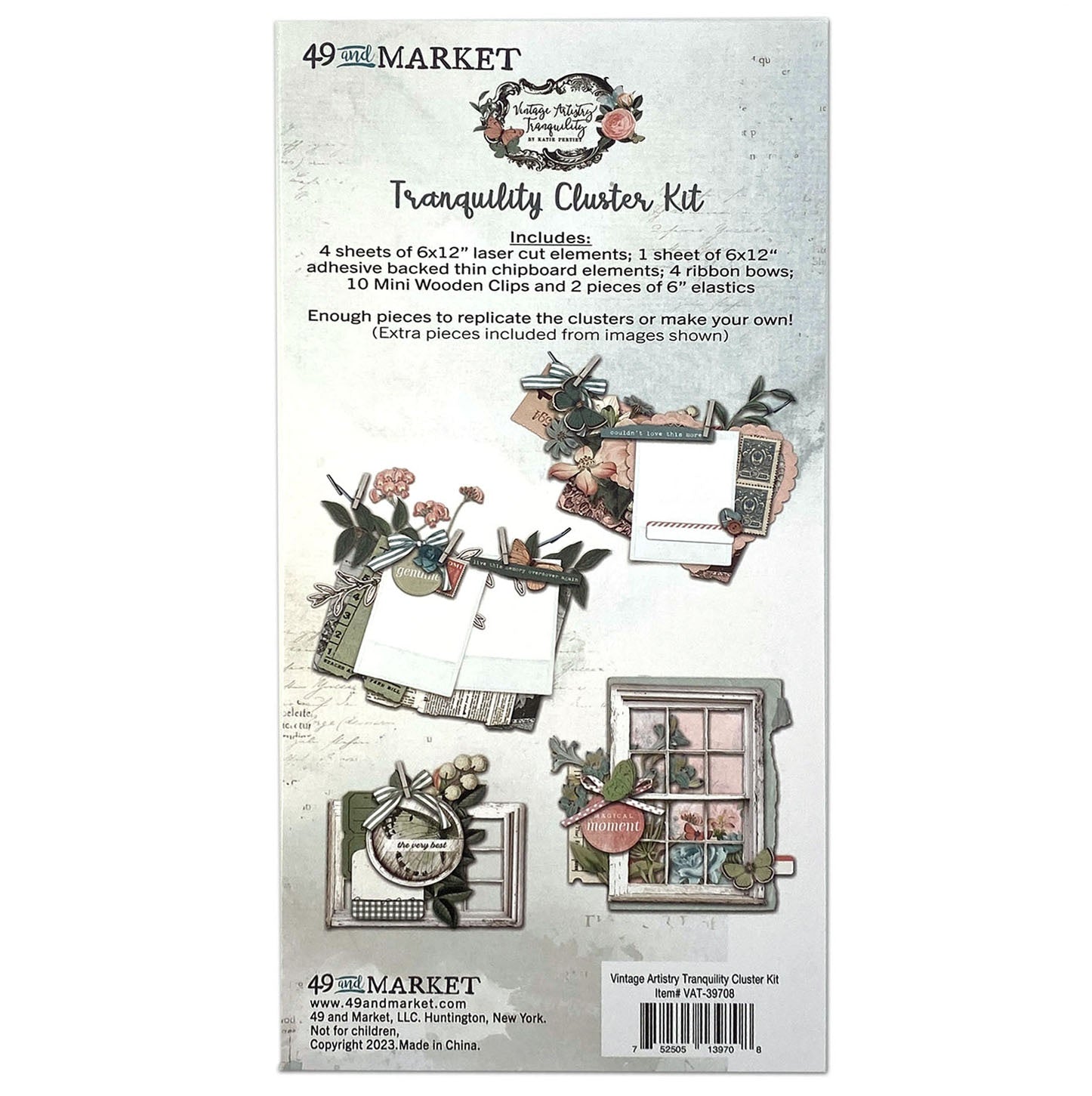 683534PK 49 and Market Vintage Artistry TRANQUILITY Cluster Kit - Image 1