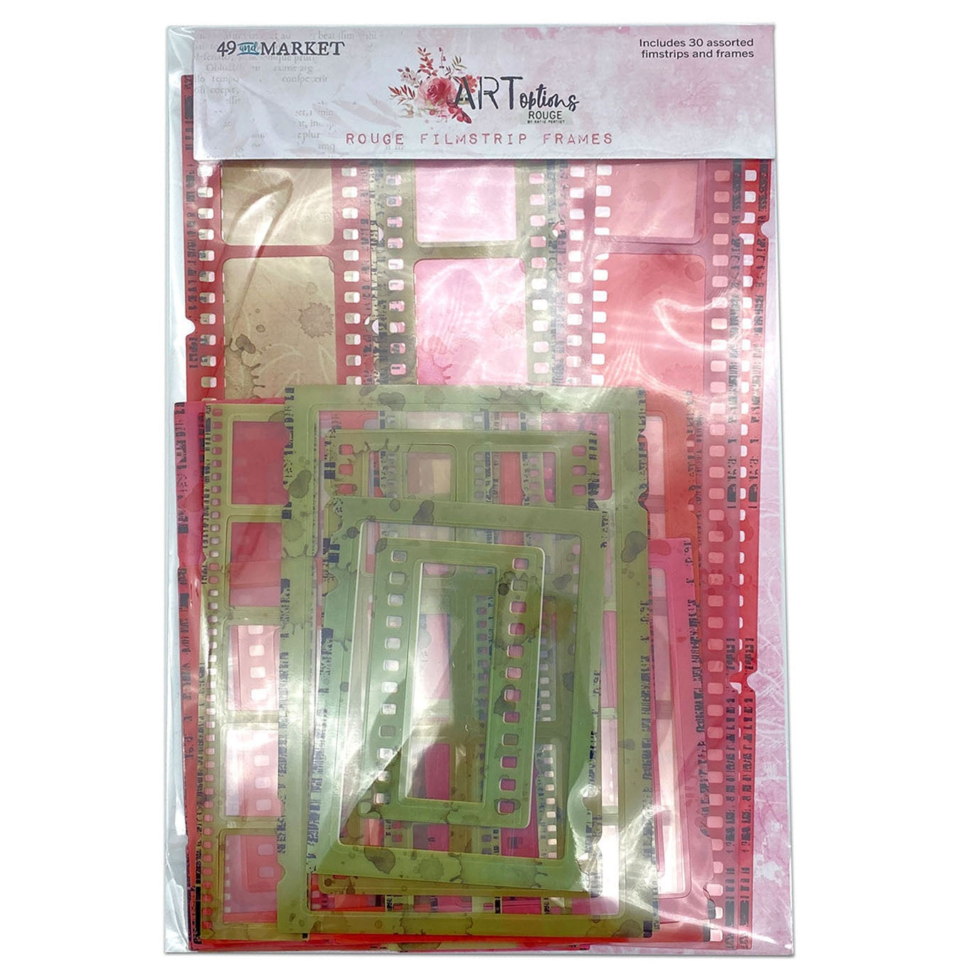 683596PK 49 and Market ARToptions ROUGE FILMSTRIP FRAMES 30pc - Image 1