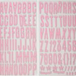 Thickers SHOEBOX BUBBLE Pink Glitter Letter Stickers