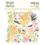 Simple Stories SAY CHEESE CLASSIC POOH BABY Floral Bits 49pc