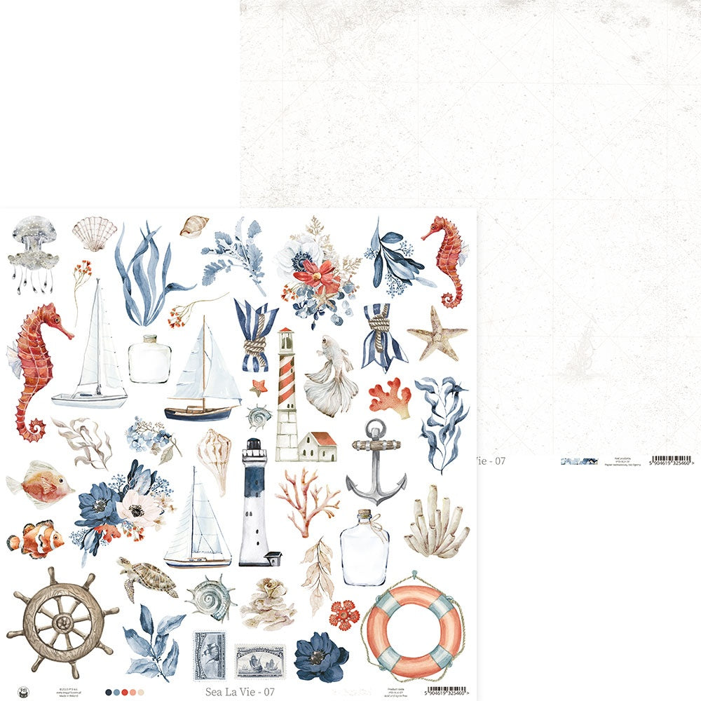 690768PR P13 SEA LA VIE 07 12"X12" Scrapbook Paper - Image 1