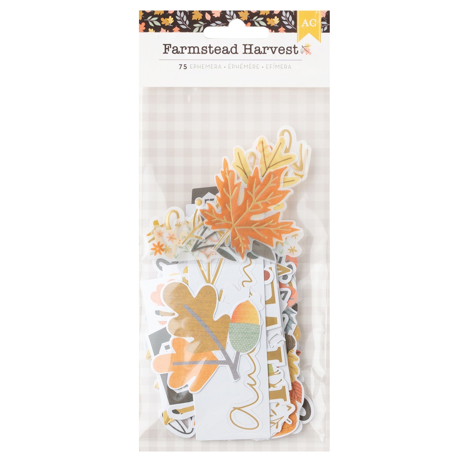 691845PK AC American Crafts FARMSTEAD HARVEST Ephemera - Image 1