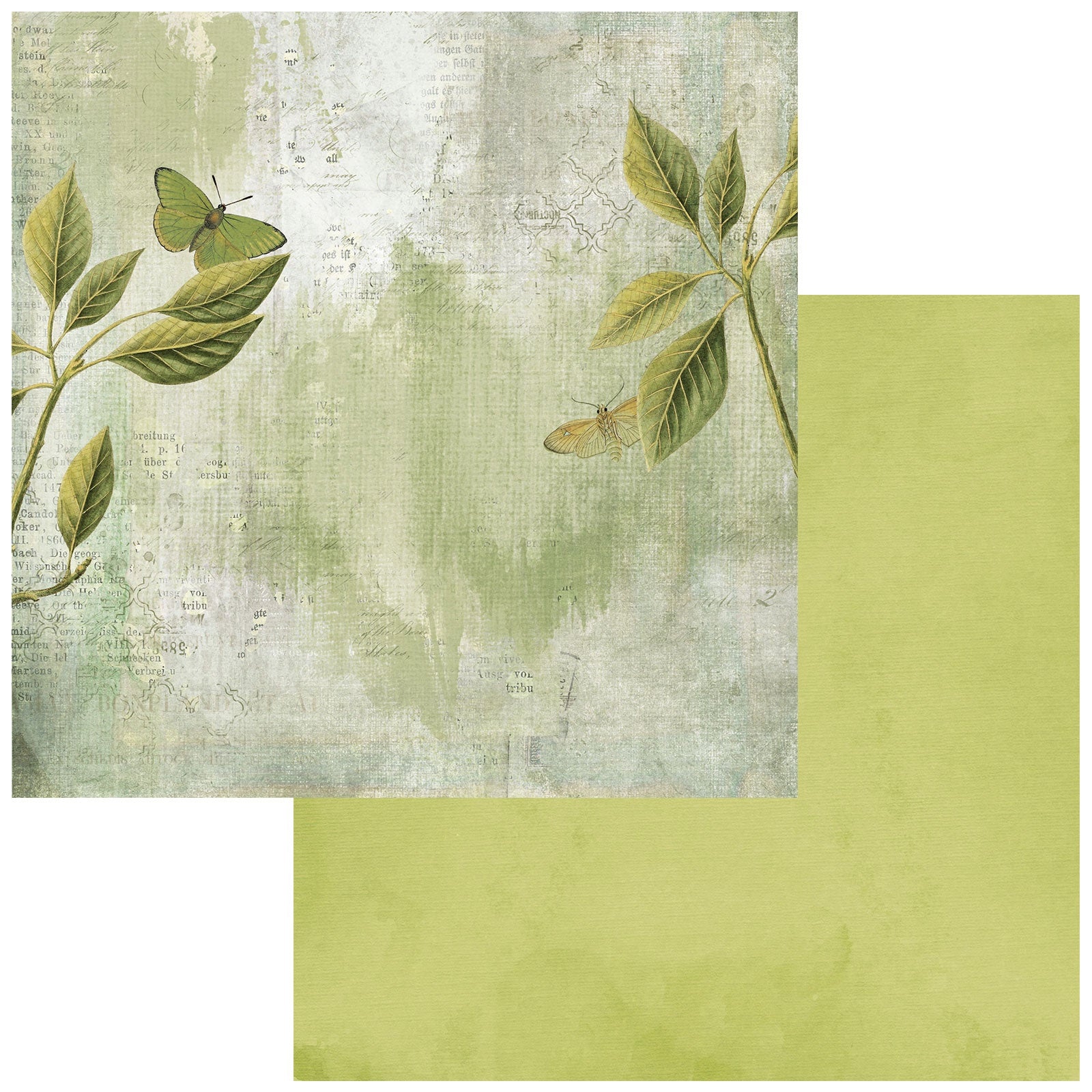 695018PR 49 and Market COLOR SWATCH GROVE PAPER 3 12”X12” Scrapbook Sheet - Image 1