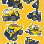 Hasbro American Crafts TONKA CONSTRUCTION TRUCKS Stickers 12pc