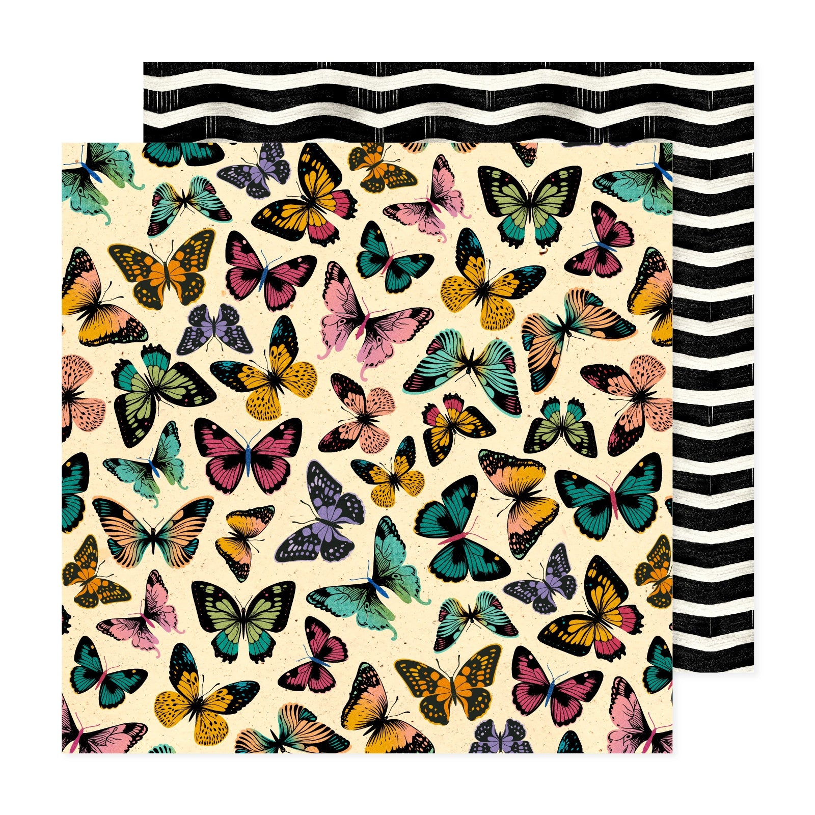 698606PR American Crafts AC April & Ivy WINGED WONDERS 12"X12" Scrapbook Paper - Image 1