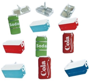 699475PR Eyelet Outlet DRINK COOLER Brads 12pc - Image 1