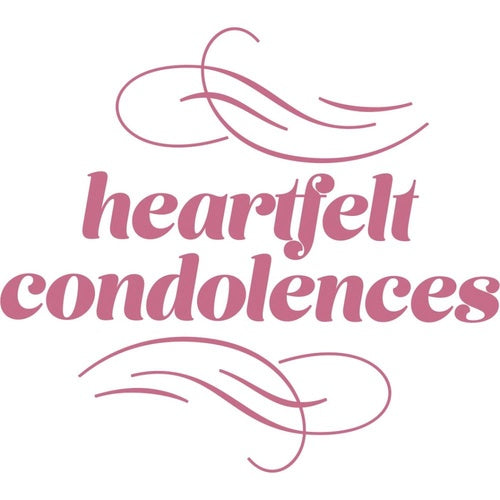 6A4D7B4F-46CB-4A7A-B854-8AA0BBF3132A Couture Creations HEARTFELT CONDOLENCES Acrylic Stamps - Image 1