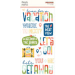 Simple Stories PACK YOUR BAGS Foam Stickers 28pc