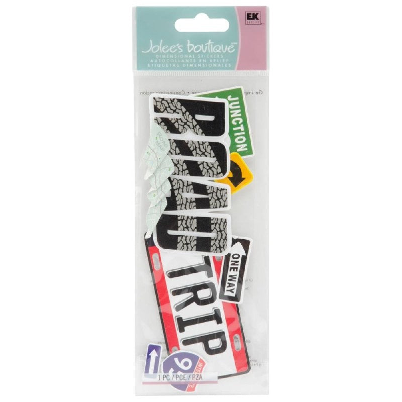 6AC03C3A-18D6-40EA-A436-1B3CEAB0055A Ek Success Jolee's Boutique ROAD TRIP EXCURSION Sticker 1pc - Image 1