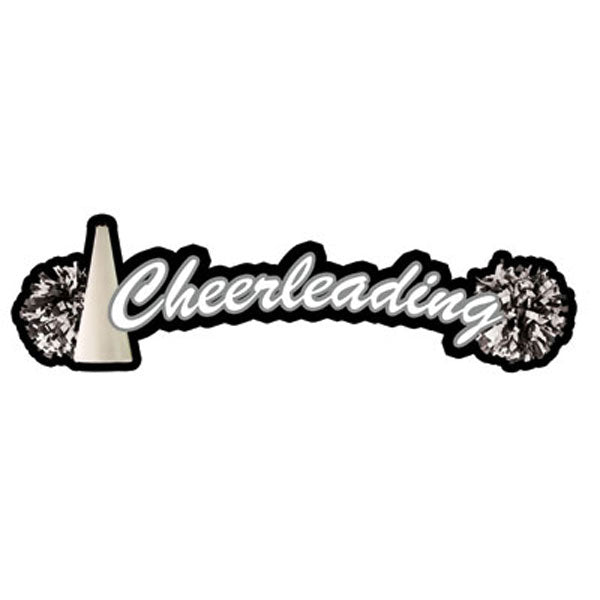 6B6F2637-418F-493C-AE5F-6876DA8E9AE1 CHEERLEADING Sport Topper Sticker 3”x10” 1pc - Image 1