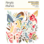 Simple Stories FRONT PORCH BUTTERFLIES & BIRDS Bits & Pieces 61pc