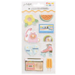 Jen Hadfield FLOWER CHILD Puffy Stickers 10pc
