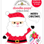 Doodlebug Doodle-Pops Oh What Fun HELLO SANTA 3D Stickers