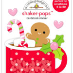 Doodlebug Shaker-Pops Oh What Fun HEARTWARMING 3D Stickers