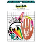 Amy Tangerine BRAVE & BOLD Vinyl Stickers 7pc