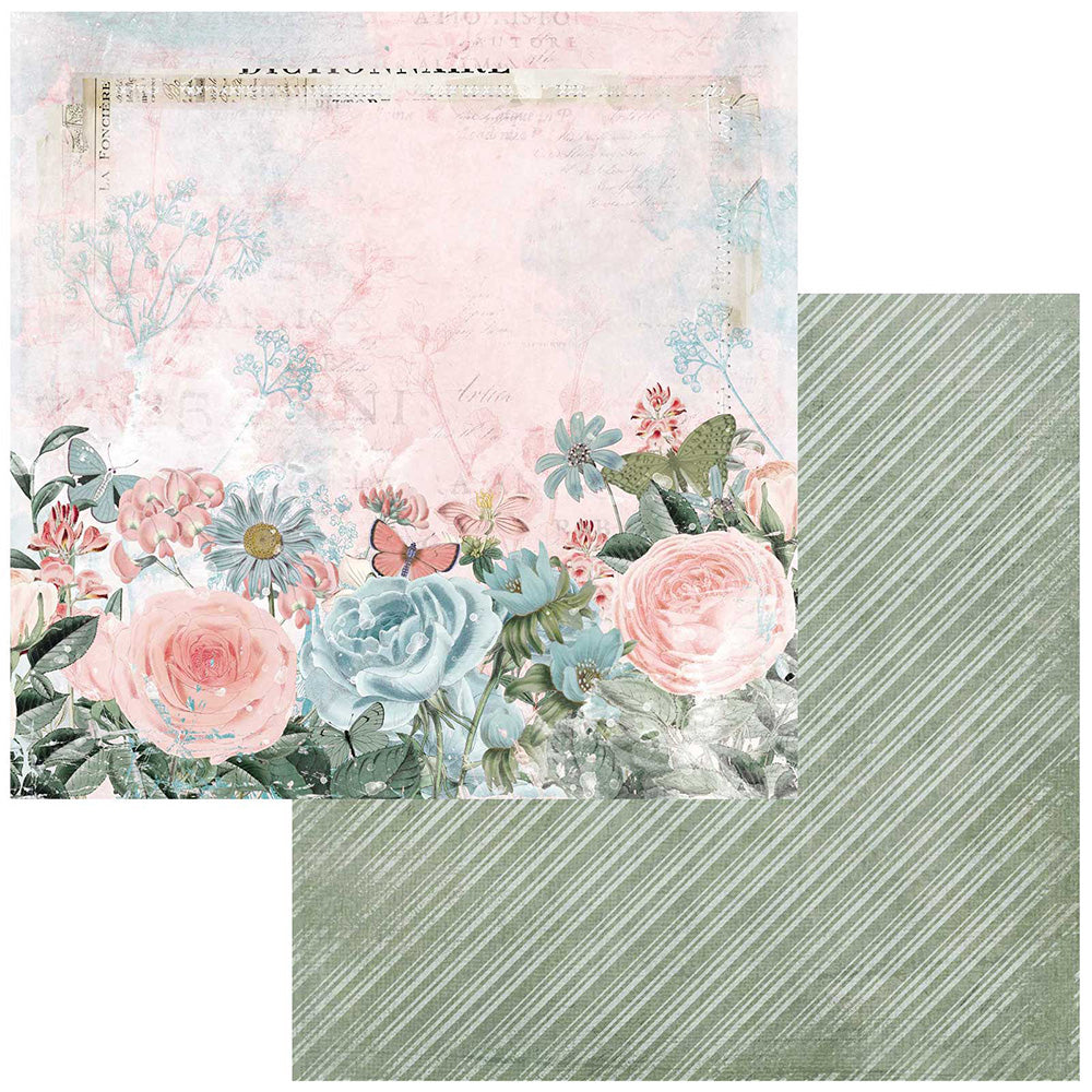 6E2134EE-49D9-48FD-BD87-9108FC30EC49 49 and Market Vintage Artistry Tranquility THE UNDISTURBED VIEW 12"X12" Scrapbook Paper - Image 1