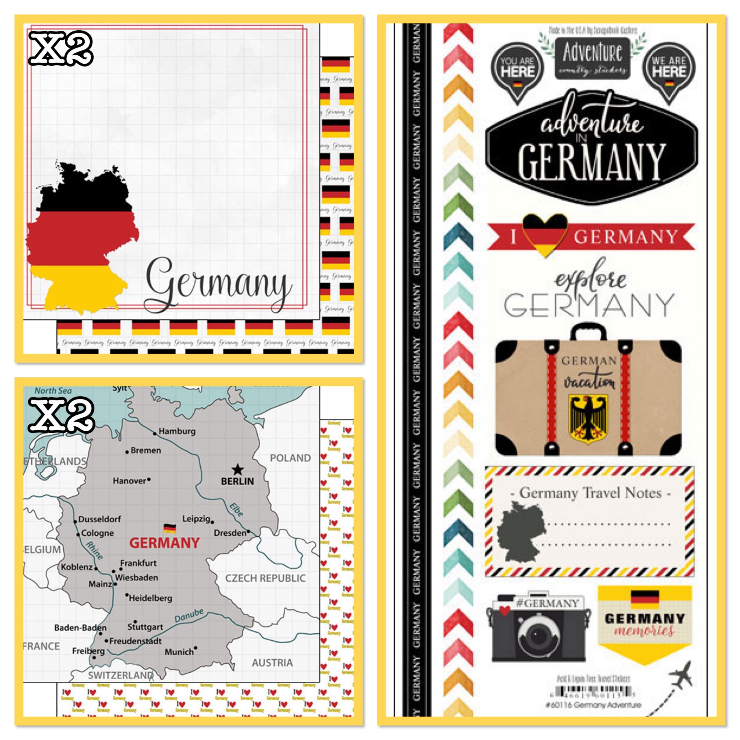 6F119648-46A3-4C88-8E96-4585D14A4168.jpg Scrapbooksrus GERMANY ADVENTURE 12”X12” Scrapbook Kit - Image 1