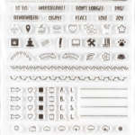 Peter Pauper DOT JOURNALING Clear Silicone Stamp Set