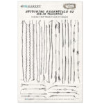 49 and Market Vintage Bits STITCHING ESSENTIALS 02 Rub-On Transfers