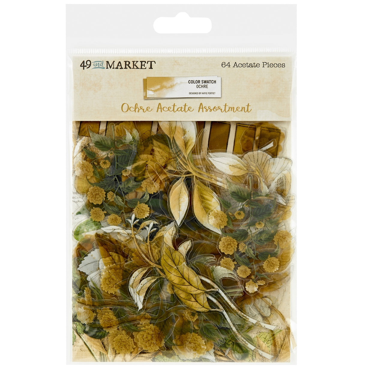 704199PK 49 and Market Color Swatch OCHER ACETATE ASSORTMENT 64pc - Image 1