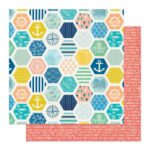 Photoplay Anchors Aweigh ON CRUISE CONTROL 12”X12” Scrapbook Paper