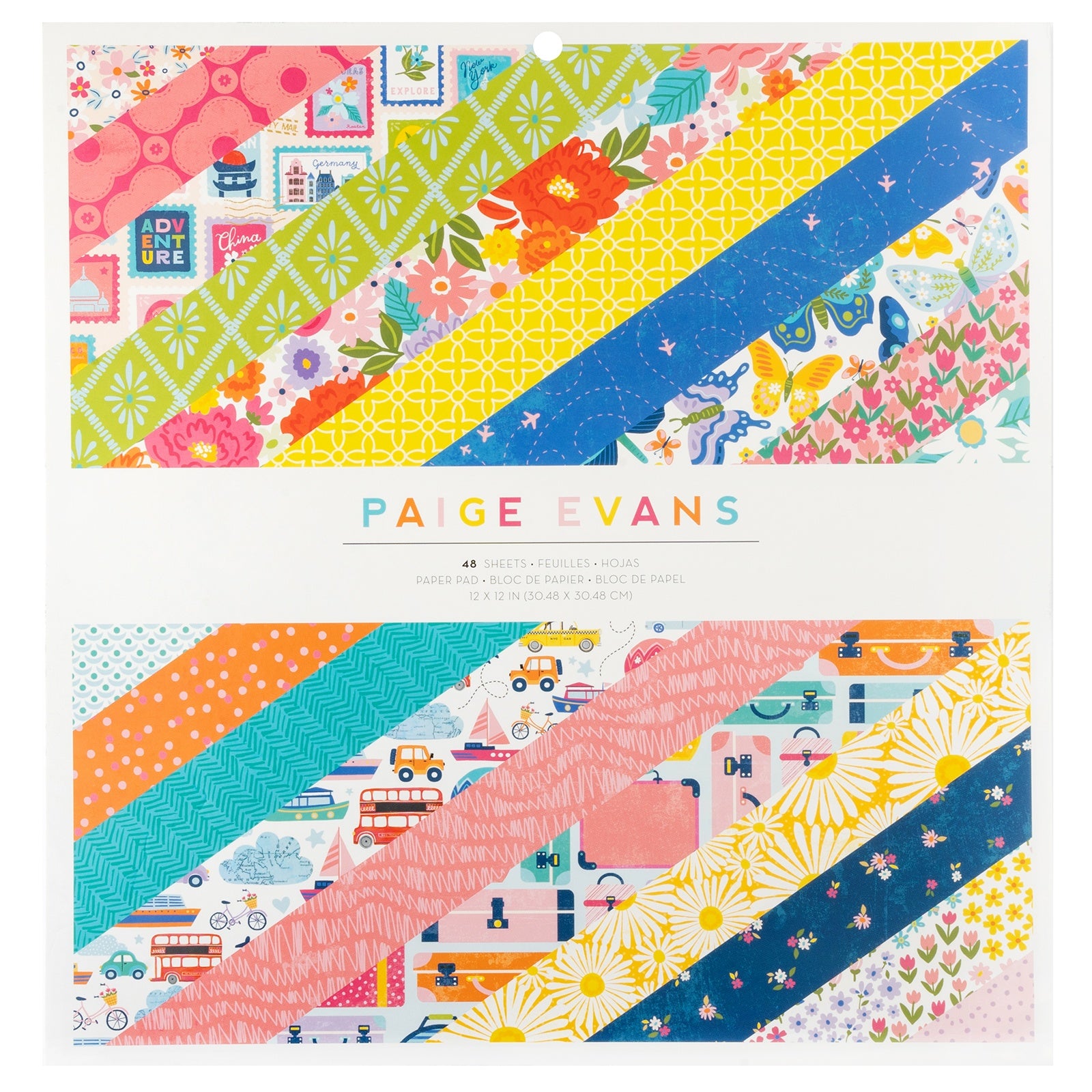 709310PK Paige Evans ADVENTUROUS PAPER PAD 12"X12" 48pc - Image 1