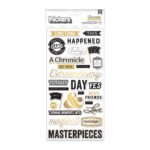 Thickers BoBunny CHARMED CHRONICLES Foam Phrase Stickers