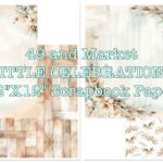 49 and Market LITTLE CELEBRATIONS 12"X12" Scrapbook Paper