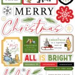Echo Park WINNIE THE POOH CHRISTMAS Chipboard Words & Phrases 34pc